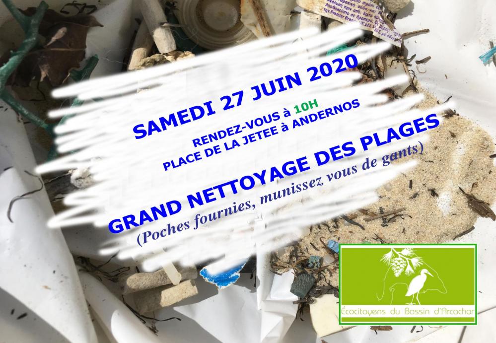 Flyer nettoyage plage andernos
