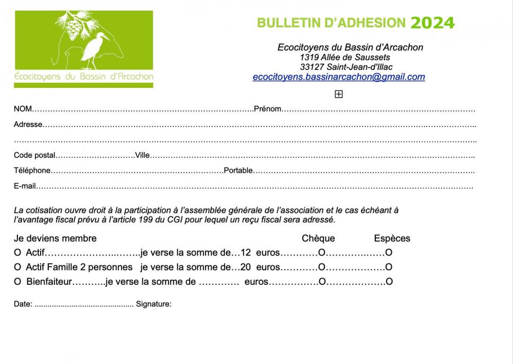Bulletin d adhe sion 24